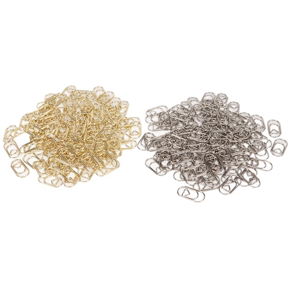 200 stk. Fancy Papirclips Små Hjerteformede Holdbare Metal Bredt Anvendelige Søde Papirclips til Hjemmet Skolen Kontoret
