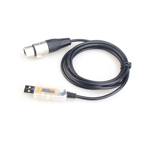USB til DMX-interfaceadapter LED DMX512 Computer PC Scenelyskontrol Dæmper, Adapterkabel[LD] As Shown