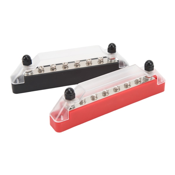2 stk. Busbar 150A Sort og Rød RV Skib 8 Vejs Busbar M6 Høj Strøm Stud Strømfordelingsblok DC12V til 48V