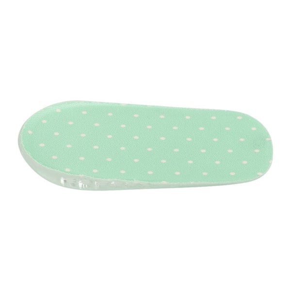 1,5 cm silikonegel hælsåler Højdestigning Fod Orthotic Arch Support Hælskydd Grøn