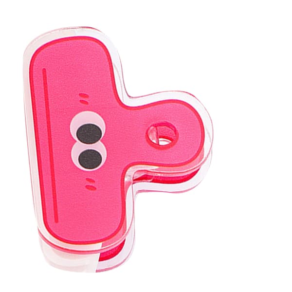 Paper Clip Plastic Cute Cartoon Double-sided Multifunctional Long Tail Document Clips for Office Supplies Binder Paper Red Expression