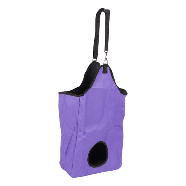 Horse Hay Tote Bag 600D Oxford Duk Hängande Slow Feeder Tote Horse Bag Simulerar bete och minskar avfall Lila