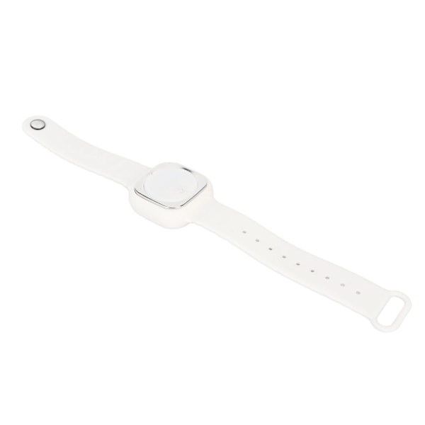 Ultraljudsavstötande armbandsklocka med klockfunktion USB uppladdningsbar vattentät repellerarmband Vit