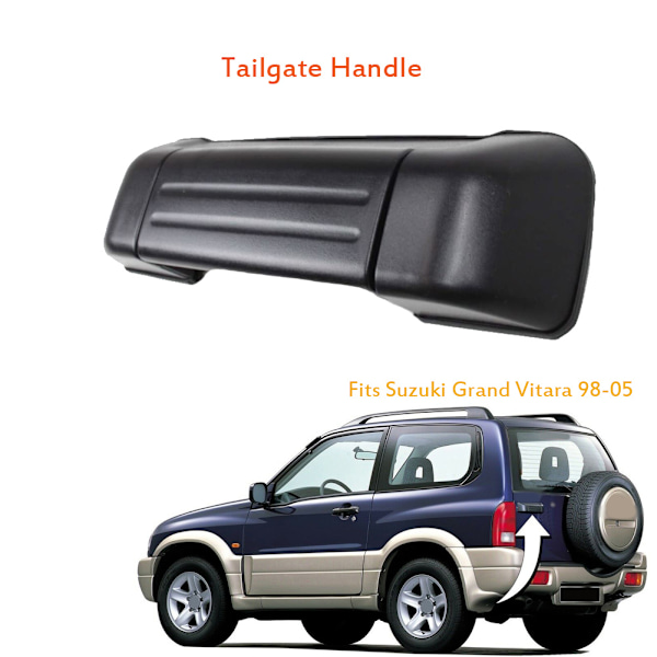 1. takaluukun kahva sopii Suzuki Grand Vitara 98-05 -malleihin ja Suzuki XL-7 02-06 -malleihin