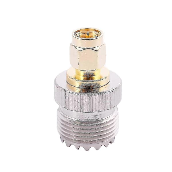 PL-259 SMA til SO239 Adapter 2 dele Han til UHF Hun RF Jumperstik Gold