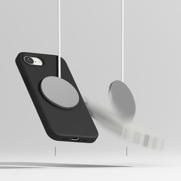 Ringke Kompatibel med iPhone 17e / 16e Cover MagSafe Silikone Sort 80