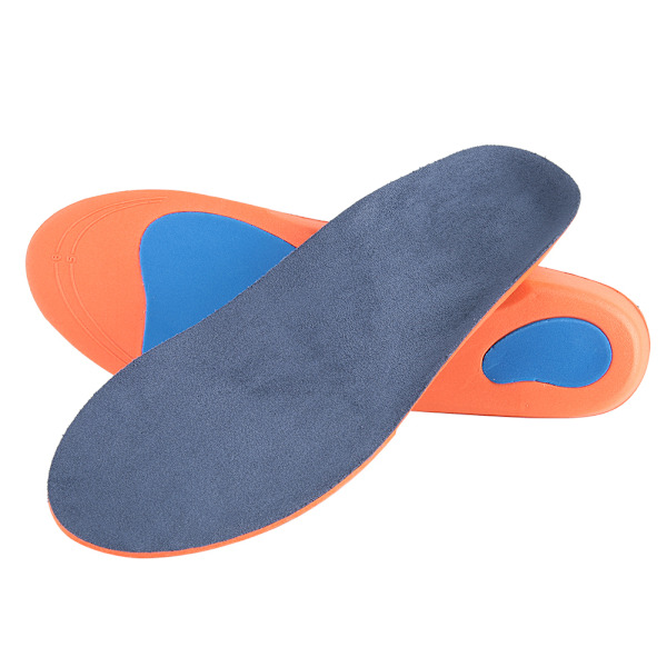 Unisex ortopediset sisäpohjat X/O-muotoinen jalkaterän korjaus Litteän jalan kaari tuki Ortoosi Ortopediset tyynyt Oranssit XL (45-46)