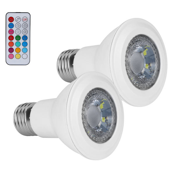 40W RGB färgskiftande LED-spotlight-lampa med fjärrkontroll Festdekorationsbelysning 85-265V (RGbCold White)