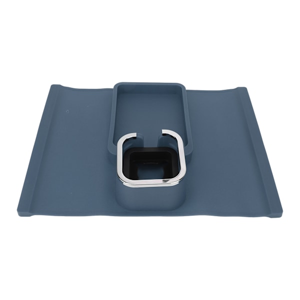 Sofa kopholderbakke Ergonomisk multifunktionel silikone sofa arm kopholder med skridsikker base sofa armstøtte bakke til kontor blå
