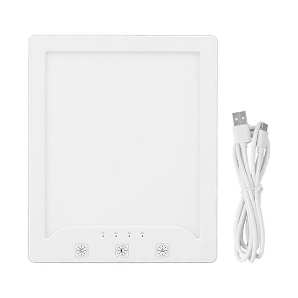 UV-fri LED-lys Fysioterapilampe Simuleret sollys USB UV-fri sollampe med 10000lx 3 Farvetemperatur 10 Lysstyrke