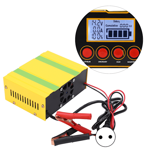 Batterilader Multifunktionel Automatisk Universal Smart Strømforsyning til Bil MF‑2S AC250VEU-stik