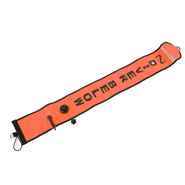 120x15 cm Dykning Ytmarkeringsboj Hög synlighet Uppblåsbar Ytmarkör Signalrör Orange Röd