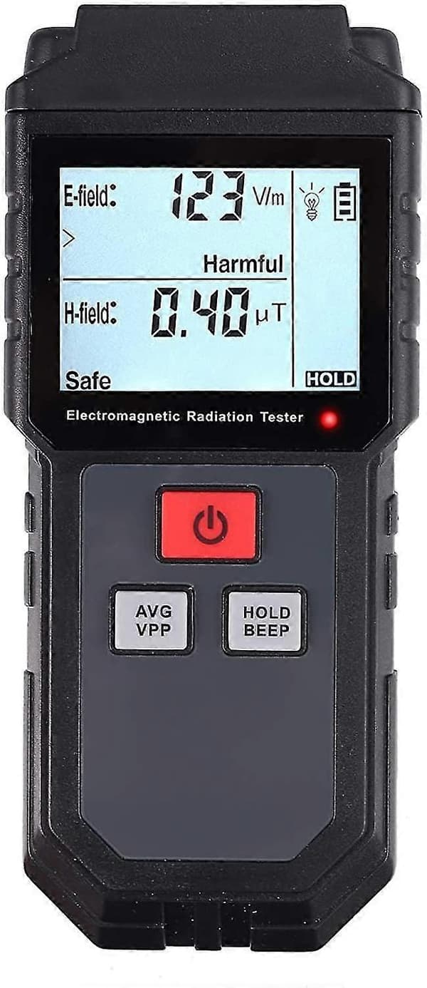 Emf LCD digital elektromagnetisk strålingsdetektor håndholdt emf-måler dosimeter