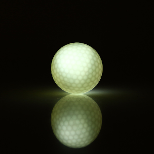 Vit LED Golfboll för Natträning