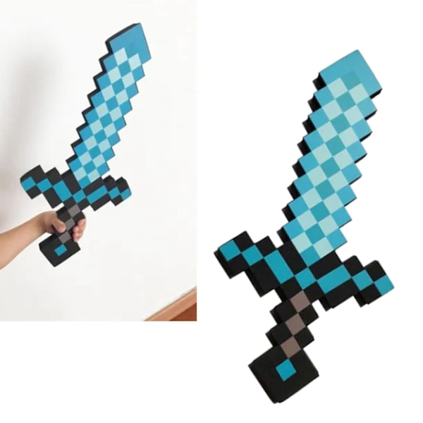 Diamond Sword Safe Soft EVA Diamond Foam Sword för tillbehör för speltemafestkostymer