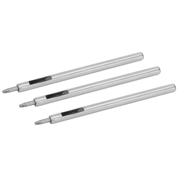 3 stk Runde Hulstansere Legeret Stål DIY Læder Håndværk Cutter Stansværktøj Hulboring 1,5 mm