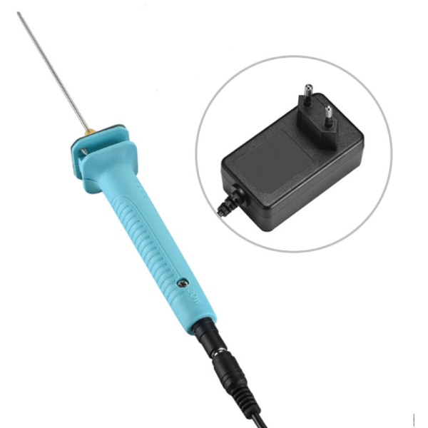 HANBING elektrisk skumskärkniv, KT-brädeskärpenna, skärpenna (enkel skärpenna + EU-strömadapter)