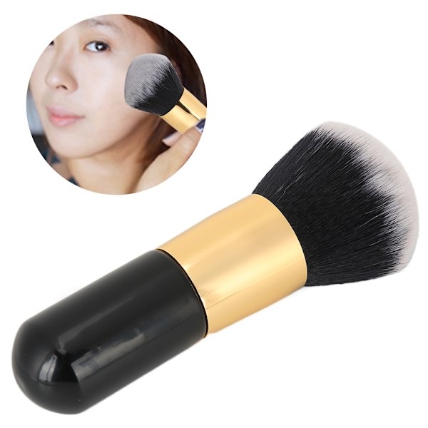 Suuri irtopuuteripensseli Pehmeä pitkä karva Blush Foundation Brush WetDry Kosmetiikkatyökalu