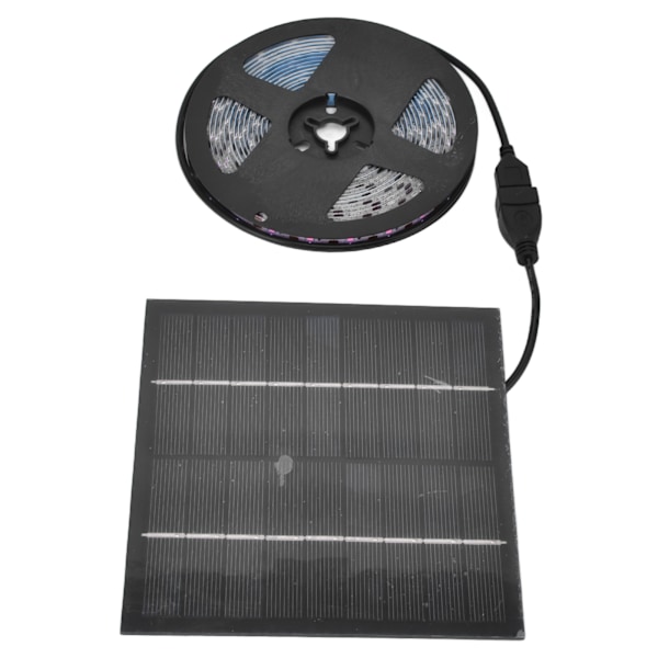 Solar Plant Grow Light Strip Miljövänlig 5W LED Högt ljusflöde Främja tillväxt Solar LED Grow Light Strips 2 Meter / 2.2yd