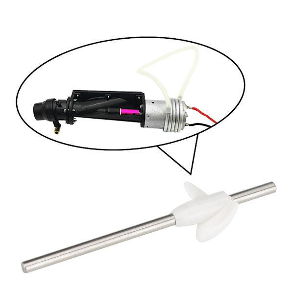 6-12V vene vesijettipumppu Power Propeller RC-vene mallin tarvikkeille Valkoinen