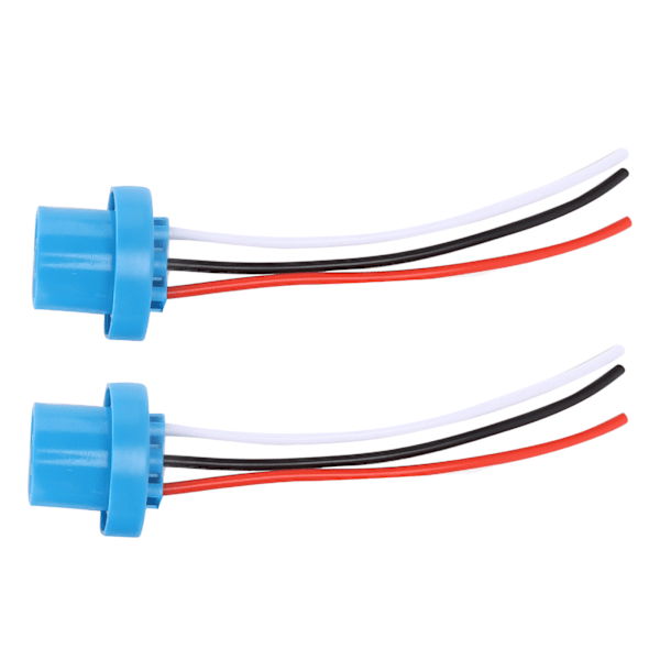 Par 9007 Hunn Socket Hodelykt Tåkelys Universal for 9004 HB1 HB5 Pærer 12V‑24V