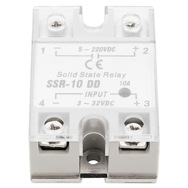 SSR-10 DD 10A 5-220VDC Solid State Relä För Industriell Automationsprocess