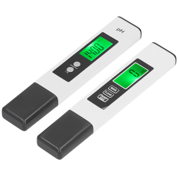 PH TDS Meter Combo 0,01pH Pen med høj præcision ±2 % aflæsningsnøjagtighed 3 i 1 EC temperaturmåler (A2(hvid) PH02SL(hvid))