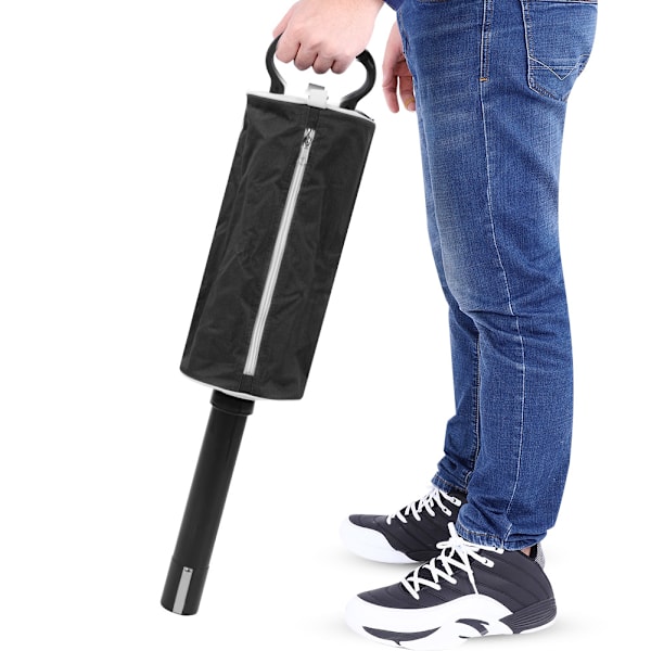 Bärbar golfbollsplockare Plock-up-väska Ficka Scooping Device Förvaringsväska (svart)