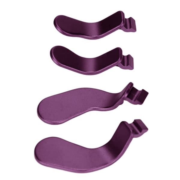 Rustfritt stål erstatningskontrollpaddler for Xbox One Elite Controller Series 2 - 4PCS (modell 1797, lilla)
