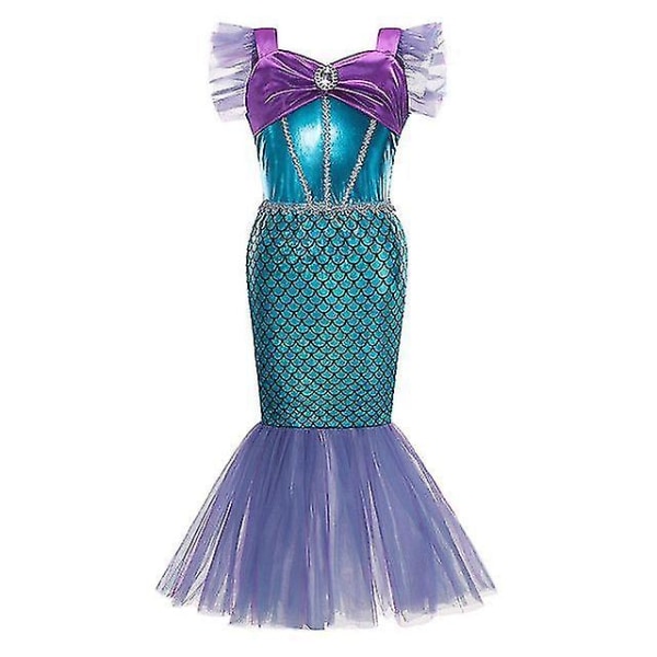 Dress Up Party Little Girl Mermaid Princess Costume