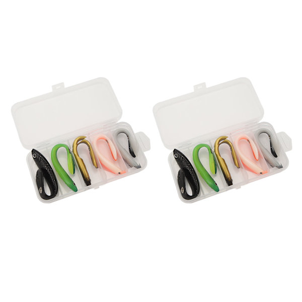 10st mjukt lockbete PVC realistisk spinning svanssimulering Fiskedrag fisketillbehör för basfiske