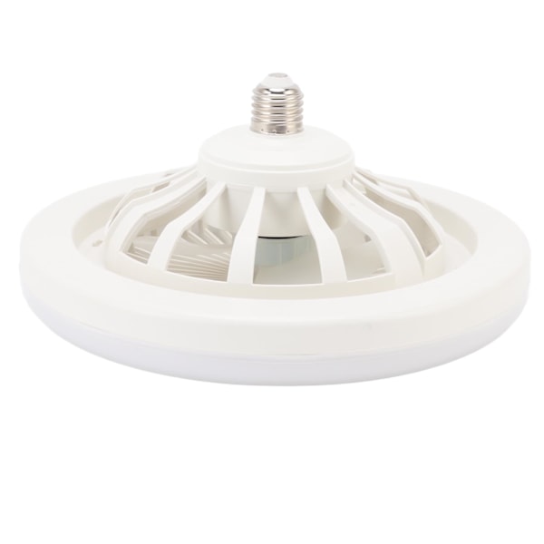 36W takviftelampe 9,8 tommer liten lydløs E27 LED-viftelampe for soverom 86‑265V hvit