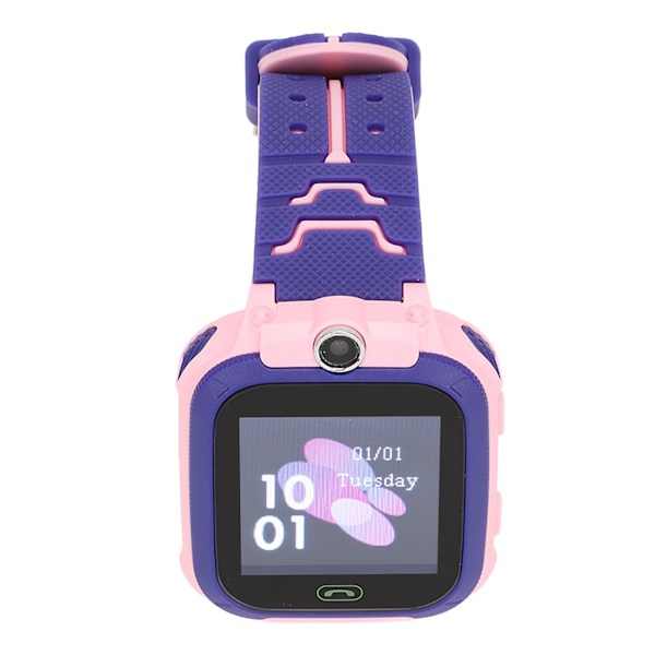 2G Kids Smartwatch för pojkar Flickor 1,44 tum LBS Positioning Röstsamtal SOS Alert HD Touch Screen Telefonklocka Rosa
