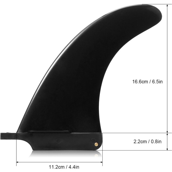 SUP Single Fin Central Fin Nylon Longboard Surfbräda Paddleboard Fin 6,5 '' / 7,5 '' / 8 '' / 9 ''/10 '', modell: 6,5