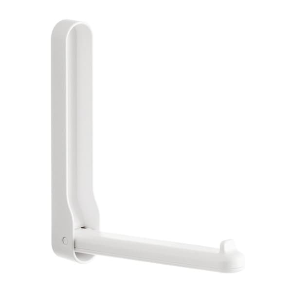 Foldable Clothes Hanger Wall Mount Retractable Drying Rack for Fabric Space Saving Punch Free Balcony Laundry White