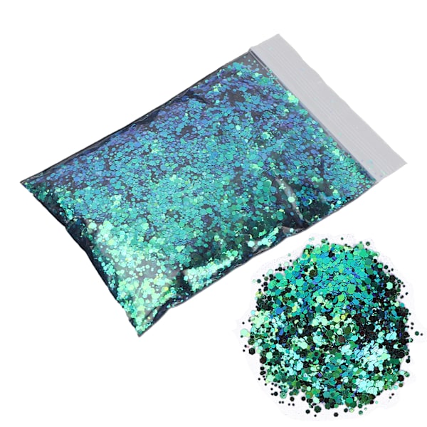 Nagelpaljetter Pulver Blandade Flingor Sparkling Glitter Nail Art Dekoration Sparkles 50gXL010A