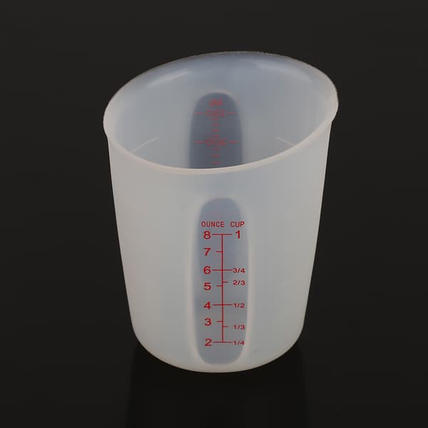 Transparent myk silikonmålekopp Visual Semipermeabel melkekopp (250 ml)