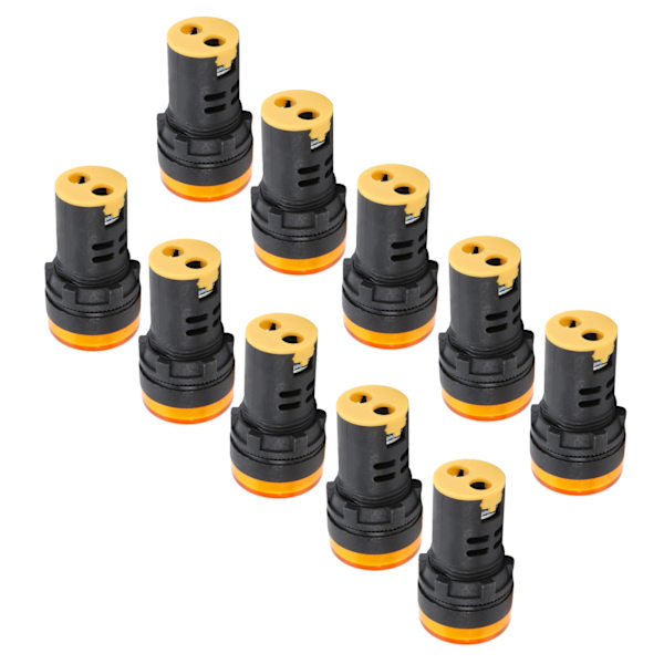 10PCS AD16-22DS Gul LED-indikator Hög ljusstyrka LED-signallampa Ljus för signalindikation AC/DC24V