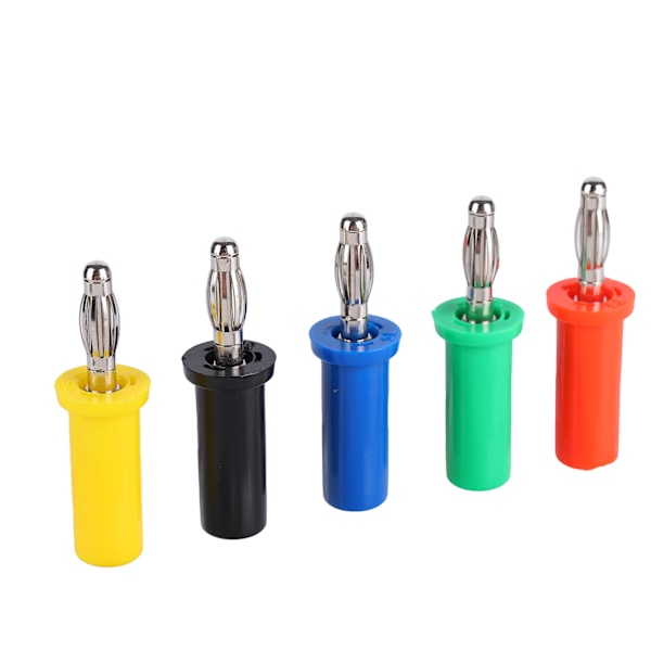 5st set U30 4mm Bananplugg Röd Svart GulGrön Blå för Eltestning