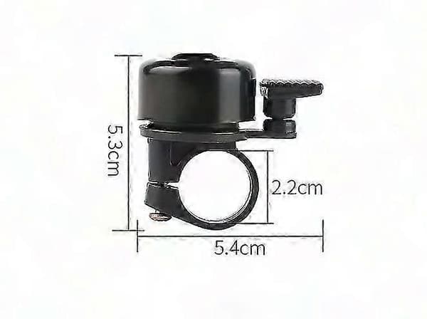 2-pack cykelringklocka styr mini aluminiumlegering liten ringklocka svart