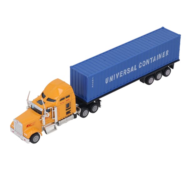 1:65 Containerbil Lekebil Legering Shell Vivid Container Traktor Trailer Modell Lekebil for barn Gutter Jenter Barn