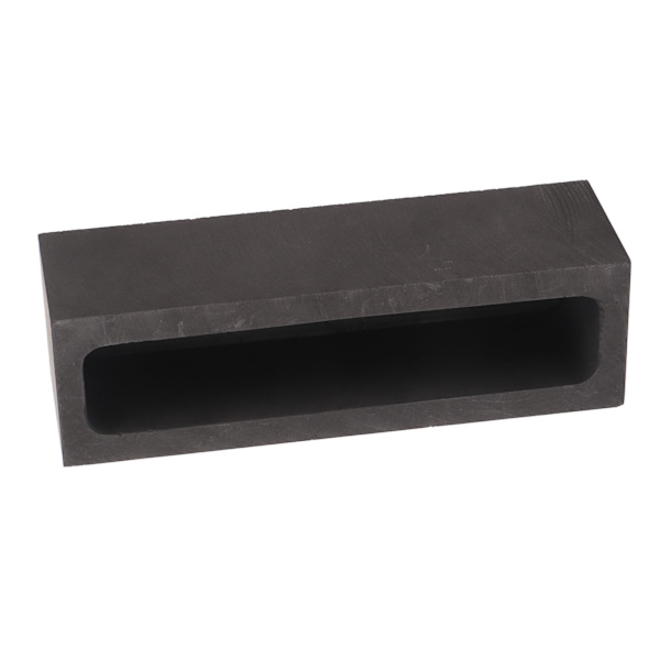 Graphite Ingot Mold Rectangular High Thermal Stability Metal Graphite Crucible Mold for Gold Silver Copper Casting
