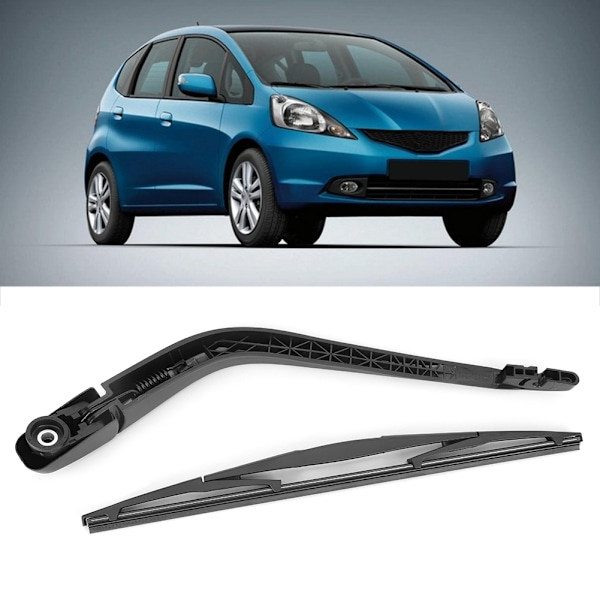 Svart vindrutetorkararm och -bladssats för bakre vindrute. Passar till Honda JAZz FIT 2002--2008