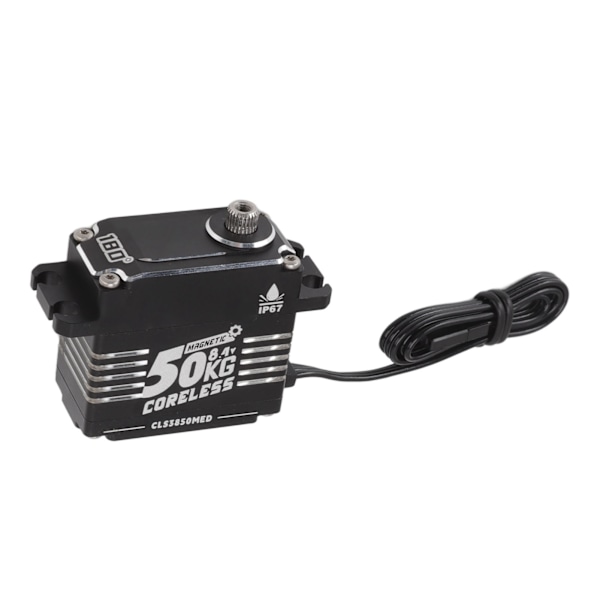 FLASH HOBBY Kjernefri Servo Høy Dreiemoment 50KG Programmerbar Vanntett RC Gear Styreservo for Robot 270° (±5°)