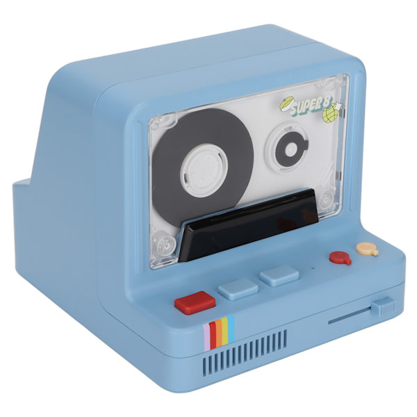 Bluetooth-kasettisolmija Kannettava stereoteippi Retro Bluetooth-kaiutin Tukee Bluetooth AUX ja muistikorttia sininen