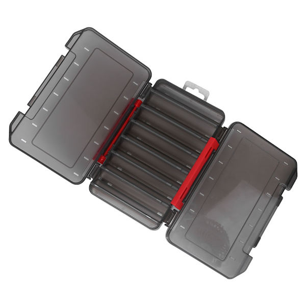 Multifunksjonell PVC Dobbeltlags Lokkeboks Oppbevaringsboks Fiskeutstyr GrayLure Box