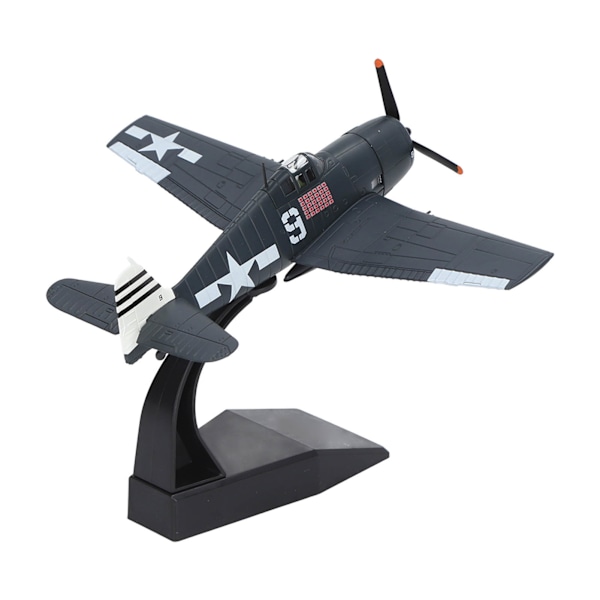 1:72 Skala F6F Jagerfly Model Smuk Stimulerende Legering Flyveplansmodel til Samling Display