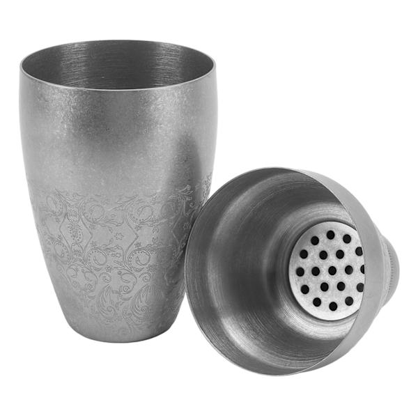 Cocktail Shaker 304 Rustfrit Stål Boston Shaker Mixer med Indbygget Sil til Bar Hjem Bartending