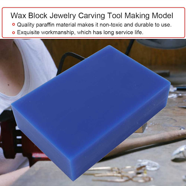 Blue Wax Block Smycken Carving Tool Making Model Professionellt tillbehör (1st)