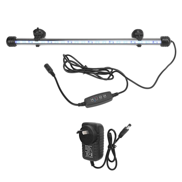 Akvarielys Vandtæt Akvarielys med LED-lys 3 Tilstande Dæmpbar 100‑240VAU Stik 38CM